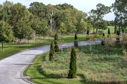 Enjoy a refreshing stroll around the 40 acres of land
