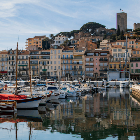 Take a short stroll to the Old Port of Cannes