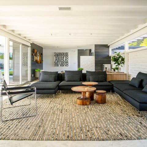 Stretch out in the luxe and comfy lounge