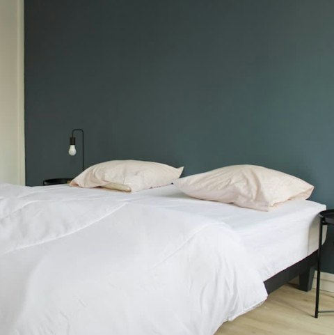 Settle down for a restful night's sleep after a day exploring the city