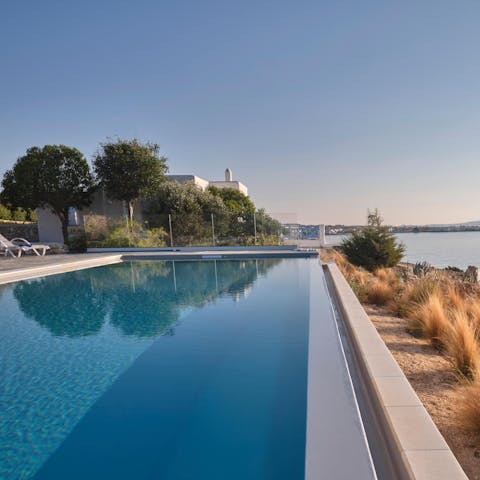 Cool down with a swim in the pool