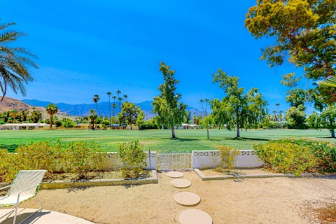 Watch the golfers on the surrounding course