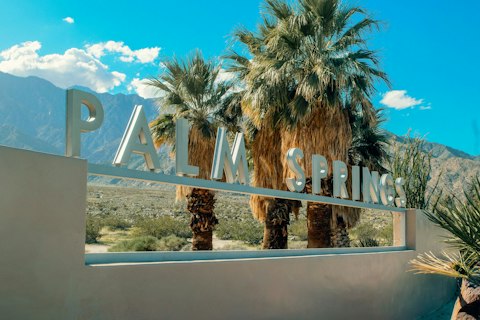 Explore Palm Springs' sun-drenched downtown dining and shopping scene