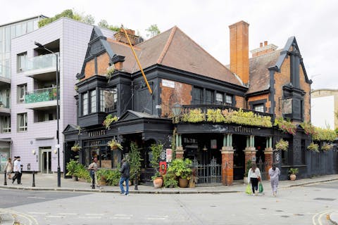 Drink a pint of English ale in the local pub, one minute away