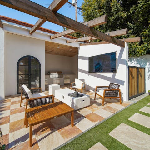 Unwind with evening drinks on the terrace