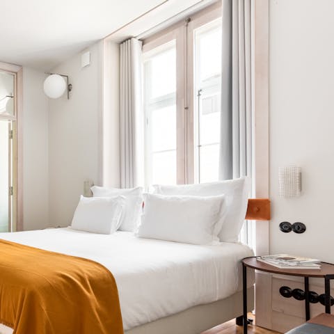 Enjoy plenty of natural light from tall, traditional windows