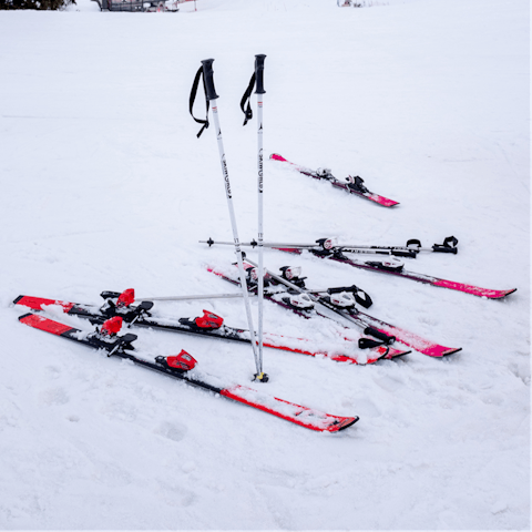 Grab your skis and hit the slopes, only a twelve-minute walk away