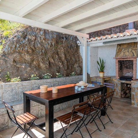 Grill up a charred array of tapas dishes on the barbecue and dine alfresco
