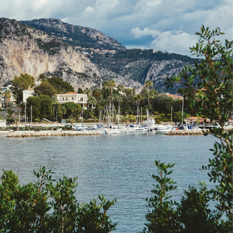Stroll along the coast to Plage de l'Herbe