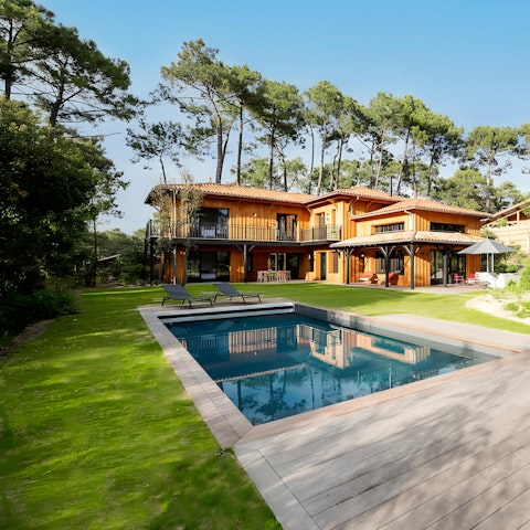 Soak up the sun in the private swimming pool