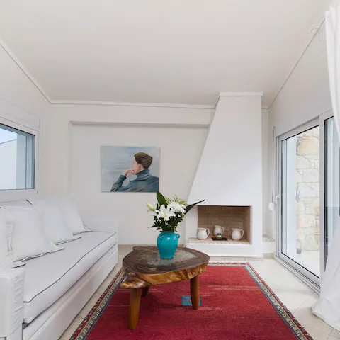 Curl up on the comfy sofa with a good book