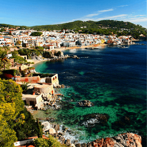 Explore the beautiful beaches of the Costa Brava