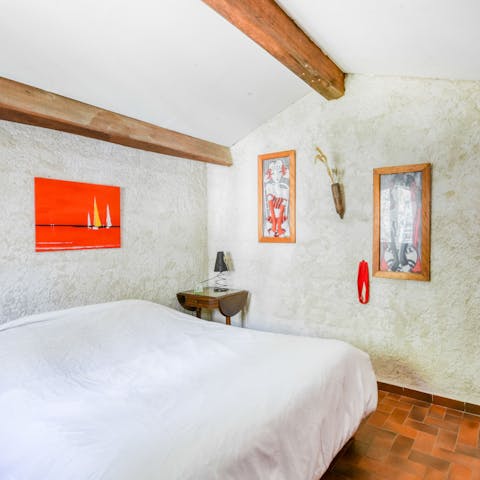 Enjoy the chic decor inside