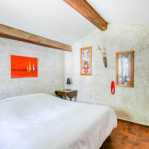 Enjoy the chic decor inside