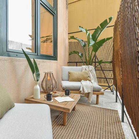 Sip sundowners on your private balcony