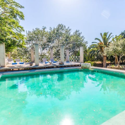 Look forward to escaping the heat with a dip in the private pool