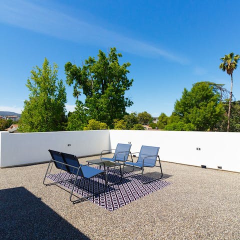 Sip sundowners on your rooftop terrace