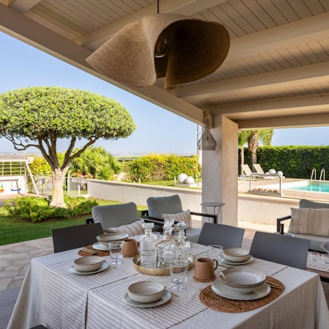 Light the barbecue and gather for magical evenings on the terrace