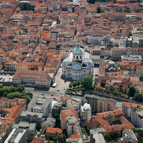Visit Como Cathedral and explore the lively city centre