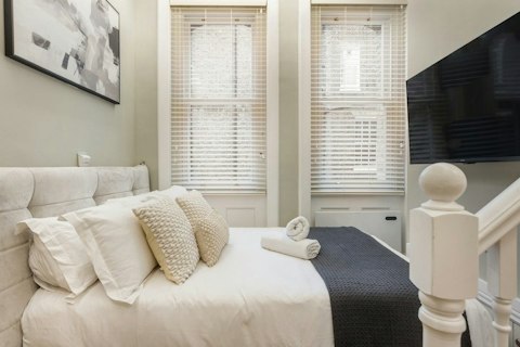 Cosy up in the bed after a long day on your feet