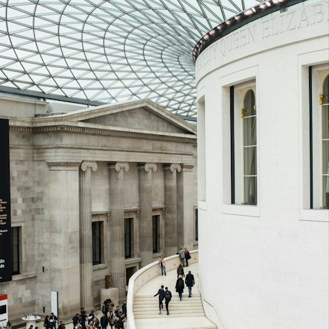 Visit the British Museum, a short walk away
