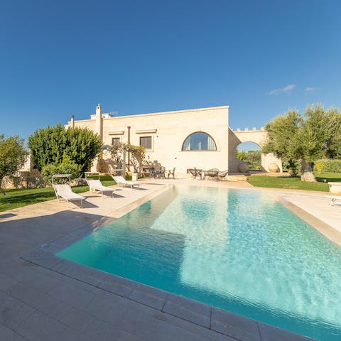 Find a wonderful state of relaxation whilst lounging by the pool