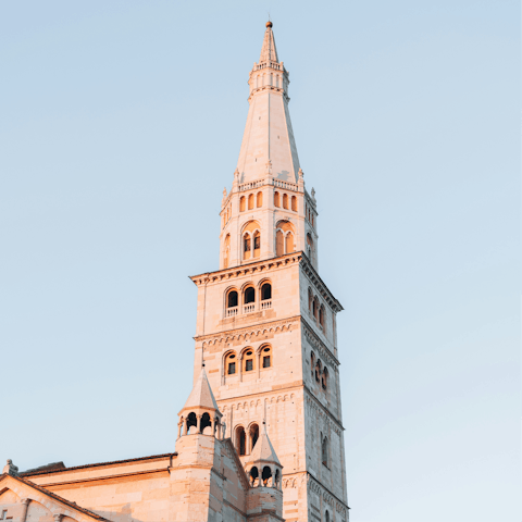 Stay in the centre of Modena, a short walk from the Piazza Duomo