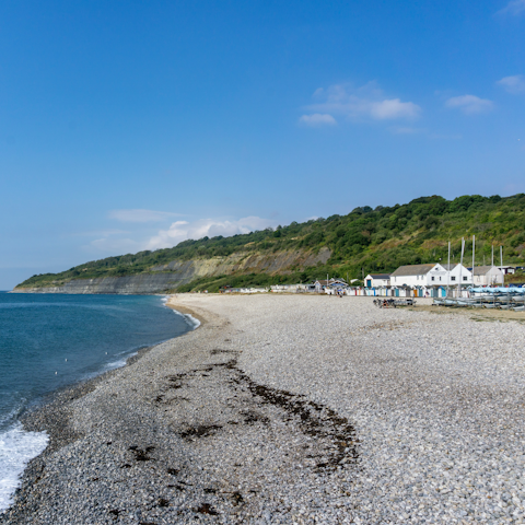 Take a short stroll into the seaside town of Lyme Regis