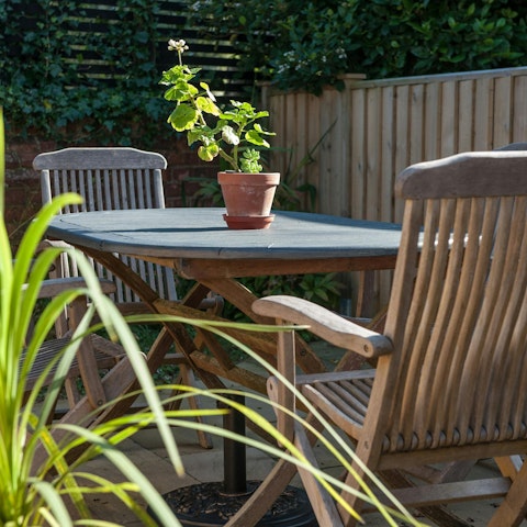 Enjoy some peace and quiet in the private garden