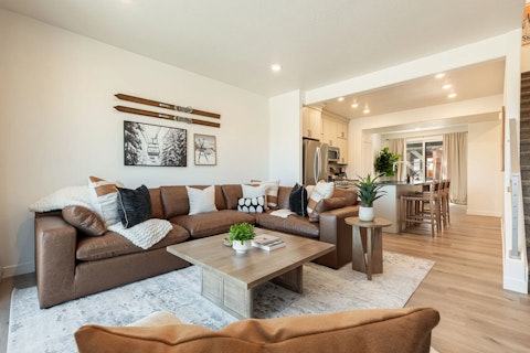 Curl up on the sofa after a day on the slopes