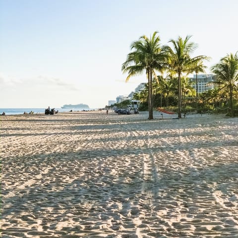 Spend the day on Fort Lauderdale Beach, just one block away