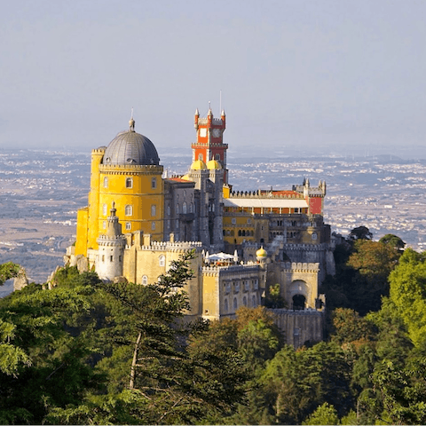 Take the short drive to the hilltop town of Sintra