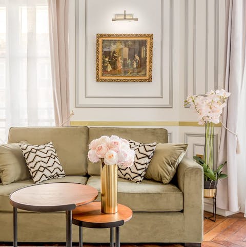 Admire the artworks dotted throughout the home