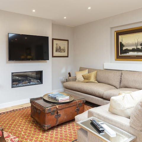 Settle down for a cosy evening in front of the fire after a day out in the fresh country air