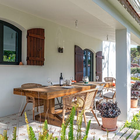 Savour the sweet taste of tradition with Portuguese meals on the terrace