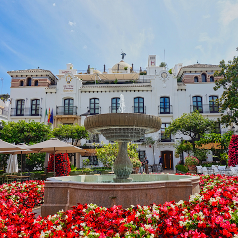 Stay a six-minute drive from Estepona's charming Old Town