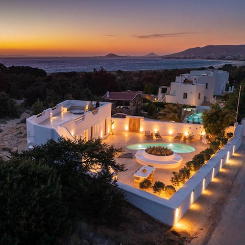 Enjoy incredible sea views from the rooftop terrace