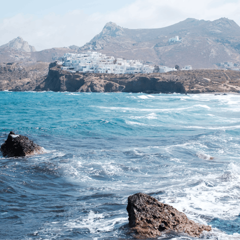 Swim in the clear blue sea – the beach is oh so close