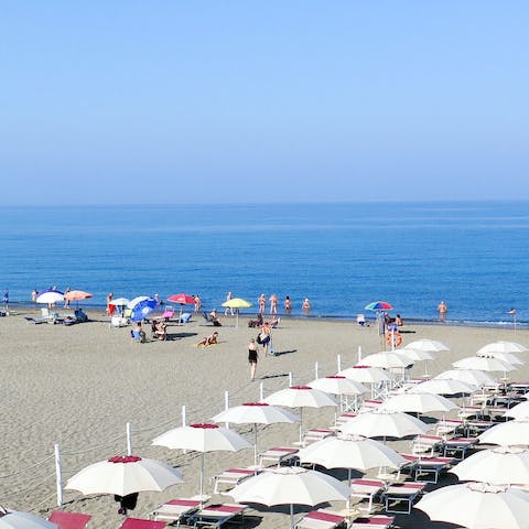 Drive just fifteen minutes to the coast for the beaches of Cecina Mare