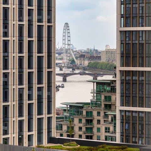 Watch the world of London go by from the window