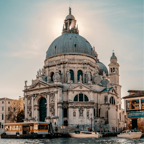 Stroll to Basilica di Santa Maria della Salute, fifteen minutes away