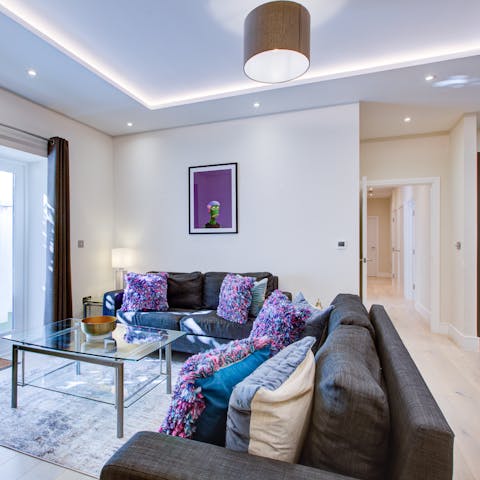 Enjoy cosy evenings at home or wander to a local restaurant