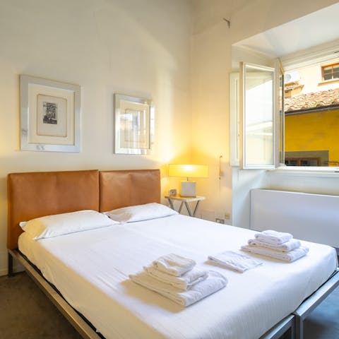 Cosy up in bed after a busy day on your feet