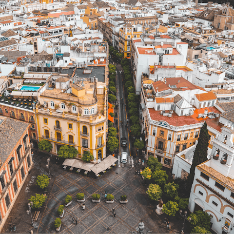 Stay in the lively Trafalgar area of Madrid, surrounded by cafes and restaurants