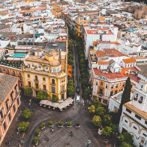 Stay in the lively Trafalgar area of Madrid, surrounded by cafes and restaurants