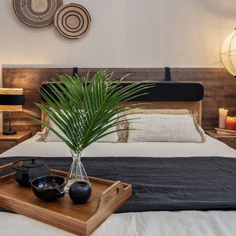 Get a good night's rest in the stunning bedrooms