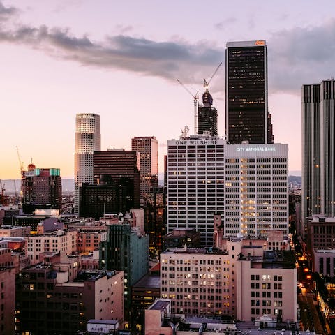 Explore Downtown LA, a ten-minute ride away