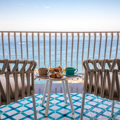 Take a moment on one of the villa's many balconies