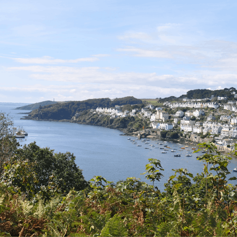 Stroll the 4-mile circular route around Fowey and the harbour