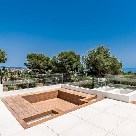 Admire the ocean views from the roof deck